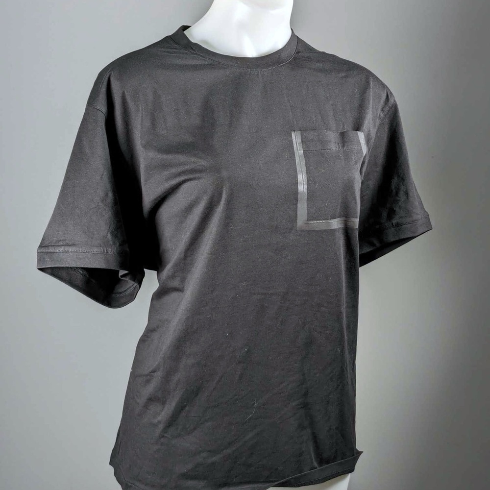 NWT Halston men’s T-shirt with faux leather trim- XL